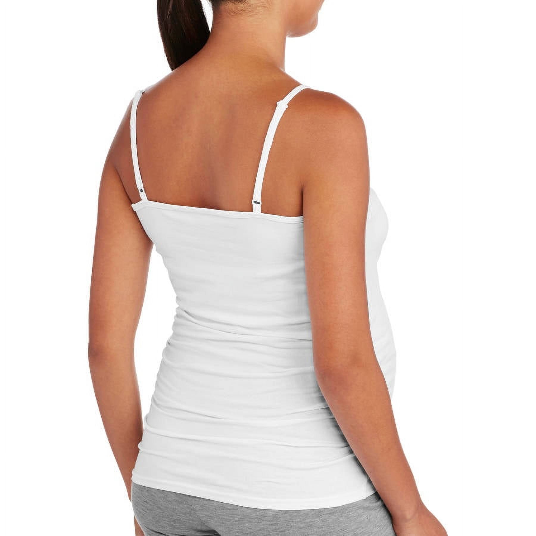 Oh! Mamma Maternity Women's Basic Cami with Side Ruching, 2-Pack (Women's & Women's Plus)
