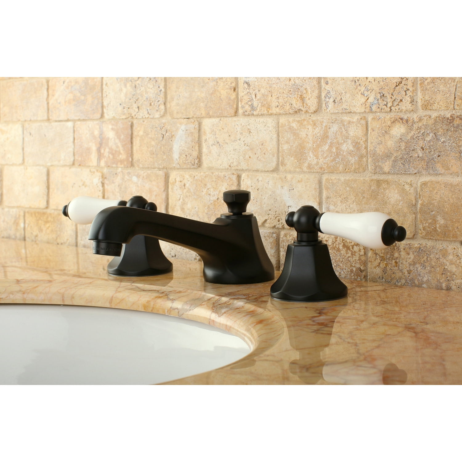 Kingston Brass KS4465PL 8 in. Widespread Bathroom Faucet, Oil Rubbed Bronze