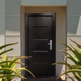 thumbnail image 1 of puerta de seguridad basic 8p chocolate izquierda 96 x 213 cm, 1 of 8
