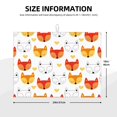 thumbnail image 2 of Fotbe Cute Fox with Heart Alfombrilla de Secado para Cocina con Estampado, 18x24 Pulgadas, 2 of 7