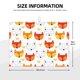 thumbnail image 2 of Fotbe Cute Fox with Heart Alfombrilla de Secado para Cocina con Estampado, 18x24 Pulgadas, 2 of 7