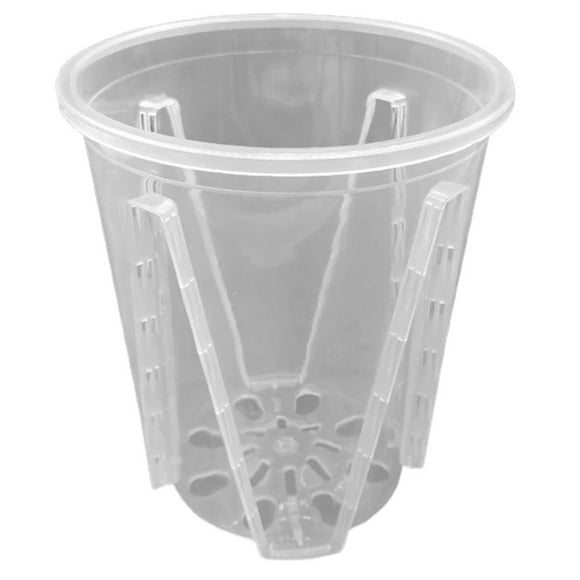 Plant Pot Transparent Thickened Large Capacity Breathable DIY Plant Plastic Permeable Tall Flower Pot Greenery Accessories