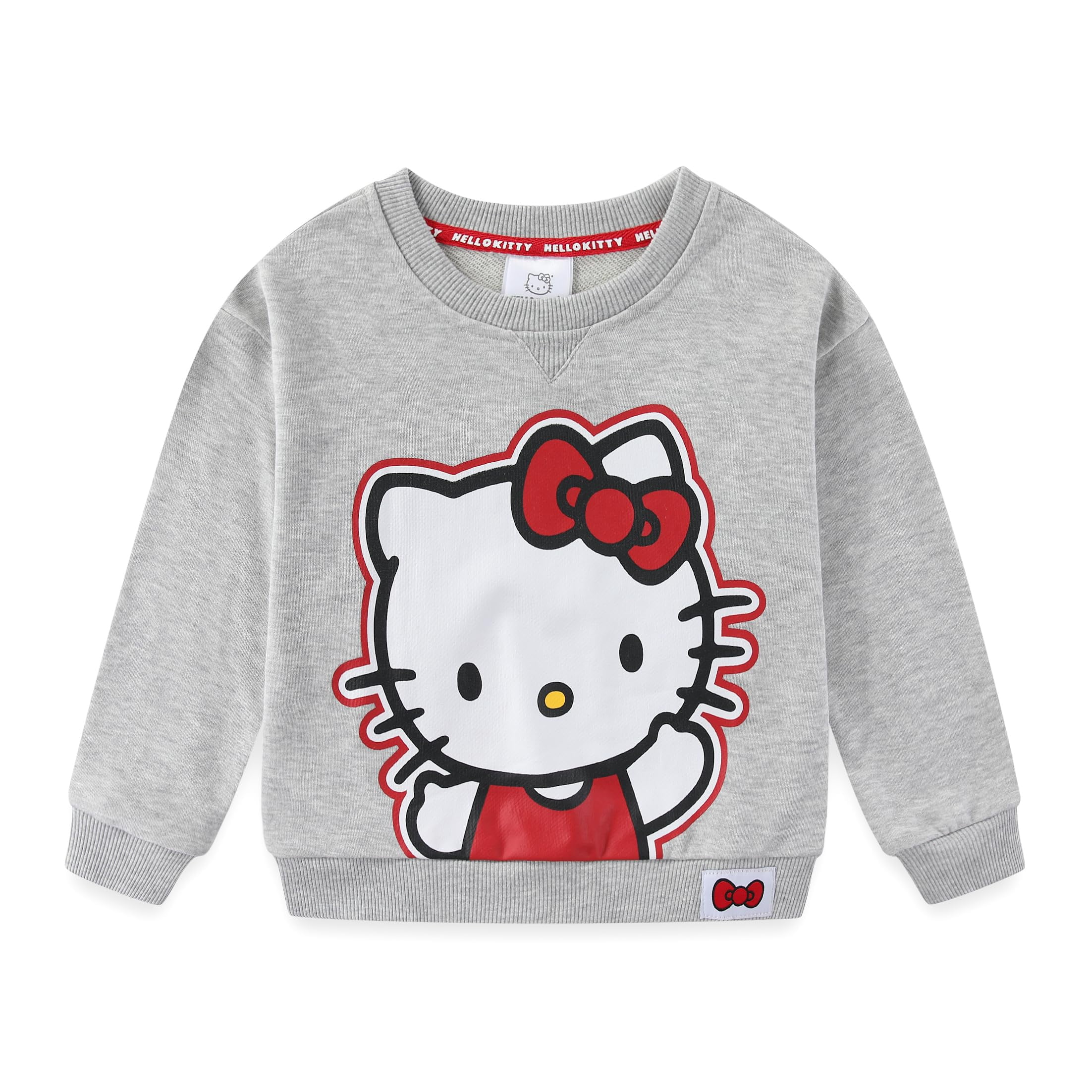Hello Kitty Sanrio Girls French Terry Sweatshirt and Skort Skirt Set (Girls), 2 Piece Set, Sizes 4-12