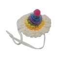 thumbnail image 2 of Sombrero de animales pequeños para hámster, accesorio ajustable para fotografía, gorro tejido a mano para roedores, loros, ardillas, palomas, lagartos Arcoíris, 2 of 10
