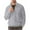 Gray, variant on UVEASISHA Mens Quarter Zip Pullover Quilted Sweatshirt Geometric Texture Long Sleeve Lapel Fall Tops Solid Color Casual Sweatshirts for Men Todays Sales Today Black L