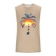 thumbnail image 4 of Camiseta sin mangas de cuello redondo para hombre, informal, a la moda, con estampado, deportiva, de poliéster, 4 of 5