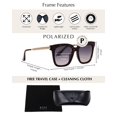 thumbnail image 3 of Gafas de Sol DIFF Bella Grandes Cuadradas para Mujer Ámbar Carey, 3 of 9