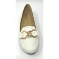 thumbnail image 3 of Victoria K Women's Pindot Gold Buckle Loafer Flats, 3 of 5