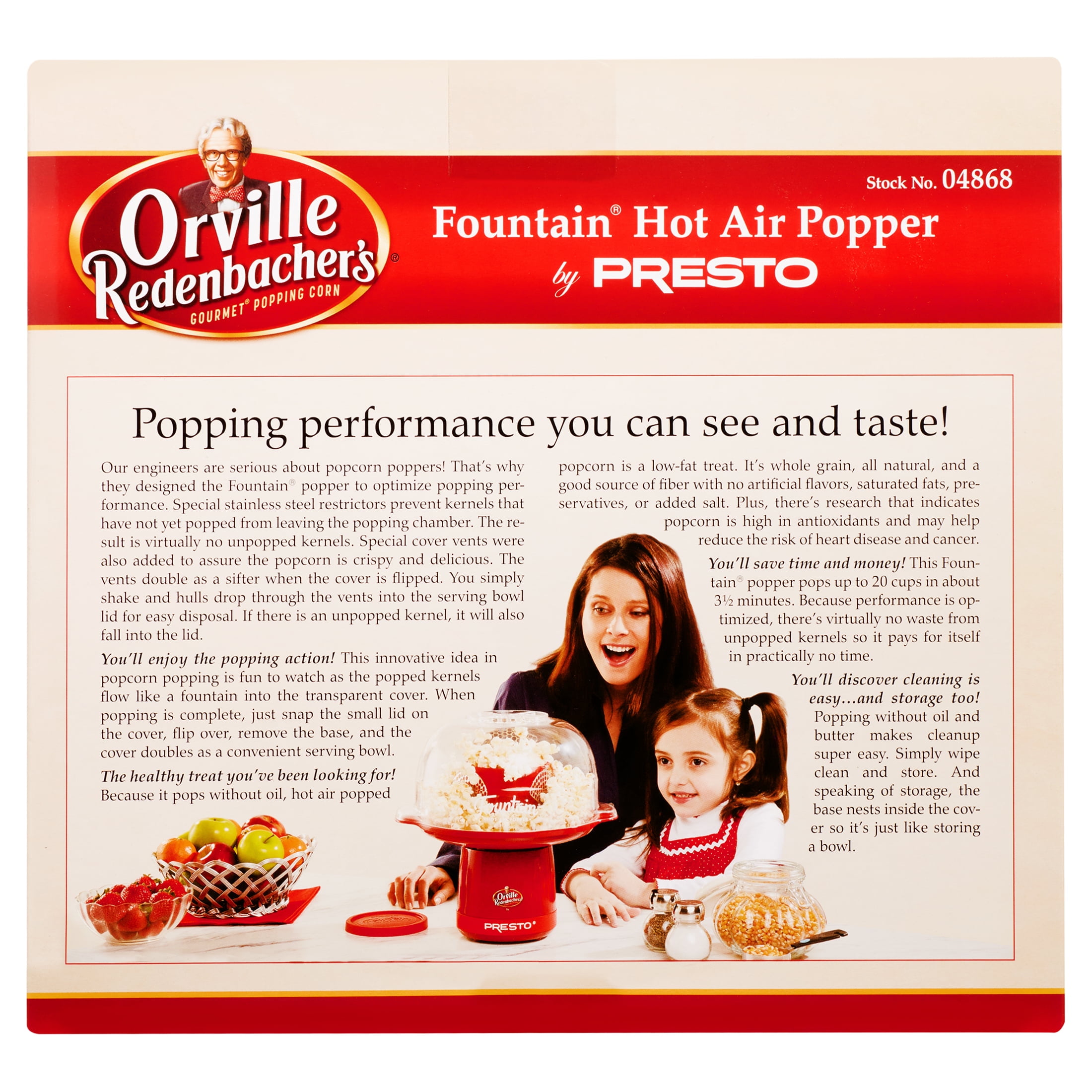 Presto Orville Redenbacher's Hot Air Popper - White - 8907993