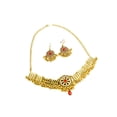 thumbnail image 1 of Conjunto de de vintage Declaración de moda Elegante Exquisito Regalos magníficos Gargantilla de joyería retro para banquete Boda Baile gema roja Yinane collar pendiente, 1 of 8