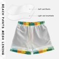thumbnail image 3 of FORMRS Boys Swim Trunks Quick Dry Mesh Liner Boardshorts Sizes XS-XL, Colorful Stripes, 3 of 7