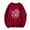 Red, variant on Tetras Womens Tops Clearance,Women's Christmas Printing Solid Loose Long Sleeve Top Sweatshirt