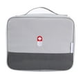 thumbnail image 2 of Bolsa de primeros auxilios con cremallera, organizador de medicamentos, bolsa de transporte vacía de emergencia con tela Oxford, estuche de viaje para pastillas con asa, bolsas médicas, 2 of 8
