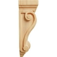 thumbnail image 3 of Ekena Millwork 6 1/4"W x 4"D x 12"H Cole Pilaster Wood Corbel, Red Oak, 3 of 4