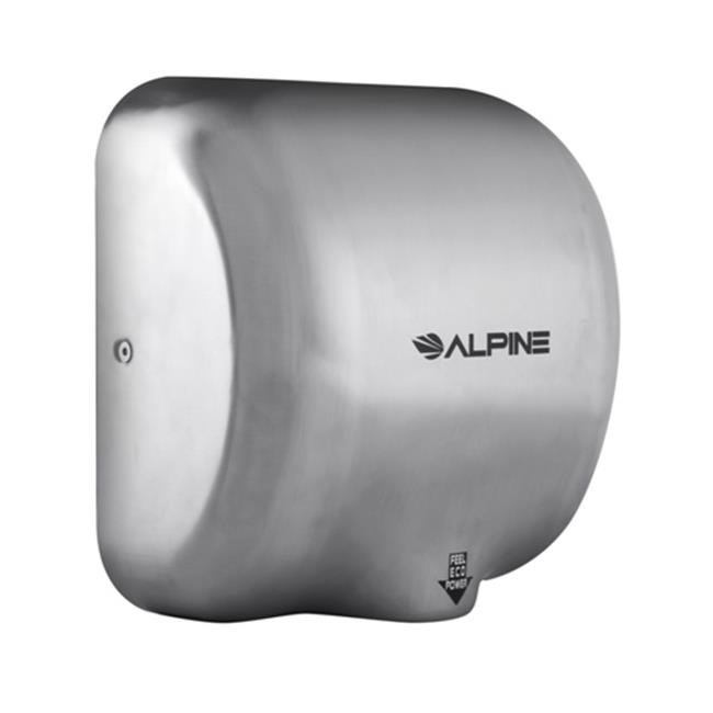 Alpine 400-20 Hemlock Commercial 220-240V High Speed Hand Dryer#44;  Stainless Steel Brushed