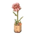 thumbnail image 1 of Rokr Puzzle en bois 3D – Bouquet de Fleurs de Rose Rose DIY, 1 of 5