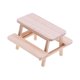 thumbnail image 5 of Juego de mesa y silla para casa de muñecas, modelo de taburete de madera, modelo Dioramas, Mini adorno realista para escena en miniatura, 1:12, 5 of 9