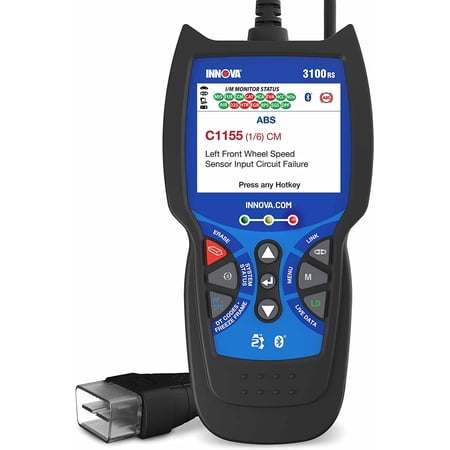 INNOVA 3100RS, OBD2 Scanner, ABS SRS Airbag Scan Tool with Airbag Light & Oil Light Reset, Stream Graph & Record Live Data, Get Suggested Repair & Parts on iPhone or Android
