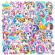 thumbnail image 1 of 10/30/50 Uds. Pegatina de PVC de vuelo de unicornio decoración estética Scrapbooking papelería coreana para niños suministros escolares para niños, 1 of 5