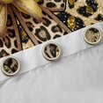 thumbnail image 4 of Manfei Cheetah Pattern Black Out Curtains,Leopard Print Bowtie Curtains Pack of 2 (42x63 Each),Gold Brown Black Bedroom Curtains For Girls Kids,Luxury Bedroom Decor, 4 of 6