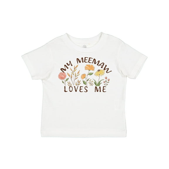 Inktastic My Meemaw Loves Me Boys or Girls Toddler T-Shirt
