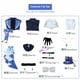 thumbnail image 3 of Furina Focalors Cosplay disfraz Anime Fontaine Ousia Pneuma Furiina Hydro God Archon conjunto uniforme completo zapatos peluca, 3 of 5