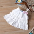 thumbnail image 6 of Mercatoo Toddler Baby Girls Summer Clothes Outfits Mesh Ruffle Camisole Tops and Ribbed Casual Shorts Girls Clothing, 6 of 8