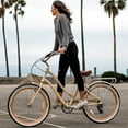 thumbnail image 5 of sixthreezero Every journey Women's 7-Speed Step-Through Hybrid Cruiser Bicycle, 26 In. Wheels and 17.5 In. Frame, Cream, 5 of 8