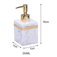 thumbnail image 4 of Maoww Resin Soap Dispenser Reusable for Tabletop Kitchen Bathroom Shower Shampoo White-250ML, 4 of 8