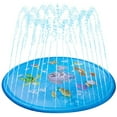 thumbnail image 4 of Splash Pad, Sprinkler Play Mat, Summer Garden Water Toy Kids Baby Pool Pad Squirting para actividades familiares al aire libre/fiesta/playa/jardín, 150 cm Adepaton WL-00046-1, 4 of 5