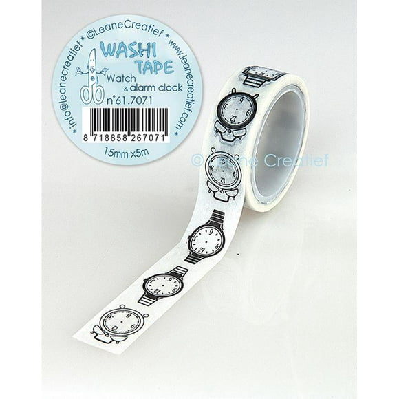 Washi Tape Watch & Alarm Clock, 15mm X 5m