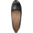 thumbnail image 4 of Naturalizer Women's Maxwell Round Toe Slip-On Ballet Flats Black Tumbled Leather 8W, 4 of 5