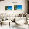 thumbnail image 4 of Elephant Stock Tropical Beach In Puerto Rico Wall Art - Horizontal Canvas Wall Art - Living Room Wall Decor - Beach Canvas - Beige And Turquoise Decor - 36" x 24", 4 of 8