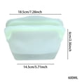 thumbnail image 3 of HBFAGFB Sacs de Rangement Alimentaires en Silicone, Sacs de Congélation Hermétiques Réutilisables et Pochettes de Conservation des Aliments Autoportantes, Résistants aux Hautes Températures, 3 of 3