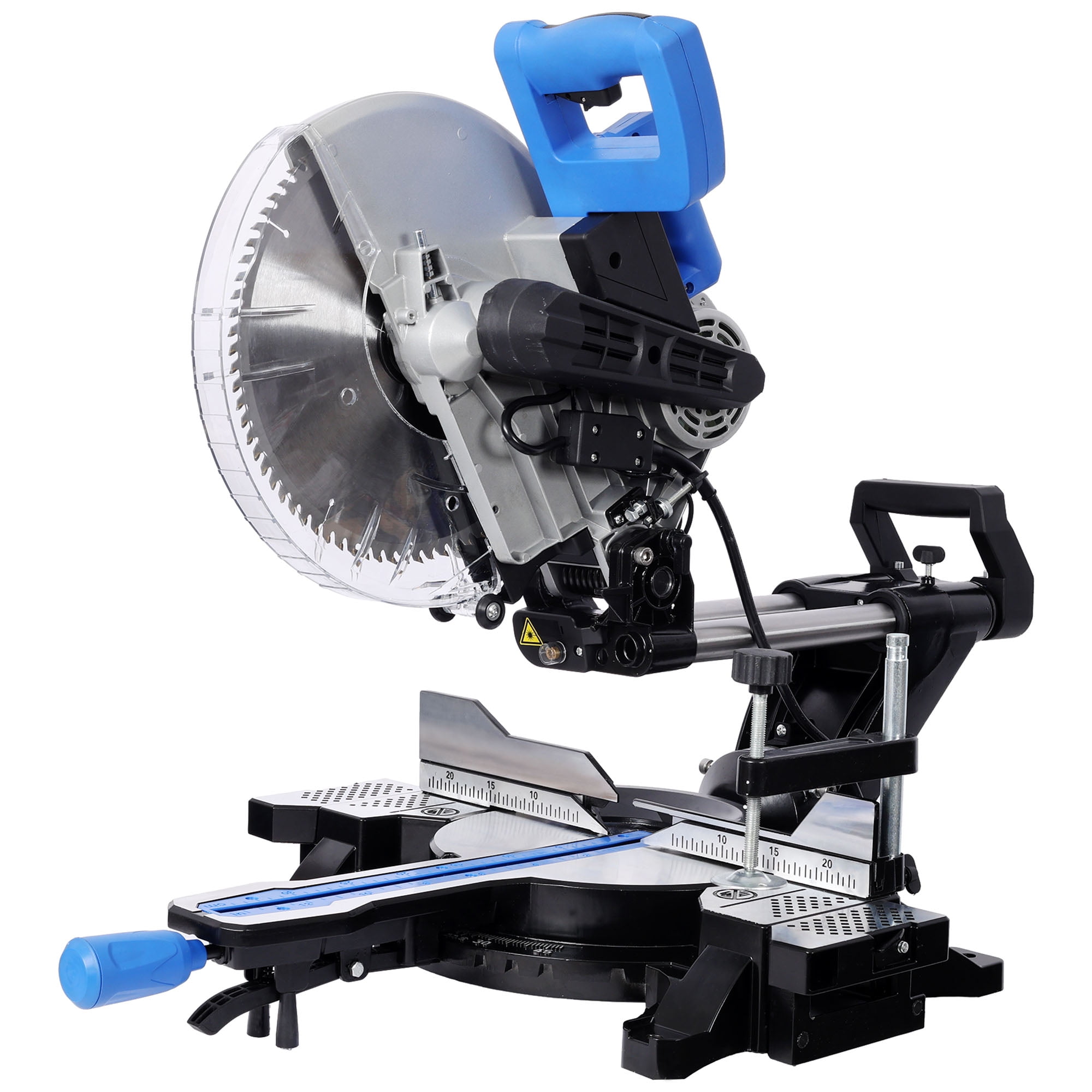CQSXDA 12" Dual Bevel Sliding Miter Saw with Laser, 80T Blade, Extension Table & ETL Certified