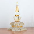 thumbnail image 3 of Advancent Exquisita estatua de Buda de piedras preciosas artesanales, símbolo de paz y serenidad, estatua de Buda tibetano de oficina Decoración del hogar, 3 of 6