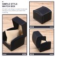 thumbnail image 3 of WEUVEB 3Pcs Black PU Watch Display Box for Home Use and Portable Travel Storage, 3 of 8
