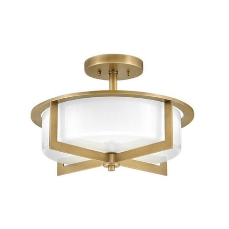 

Hinkley Lighting - Baxley - 15W 3 LED Medium Semi-Flush Mount-10.25 Inches Tall