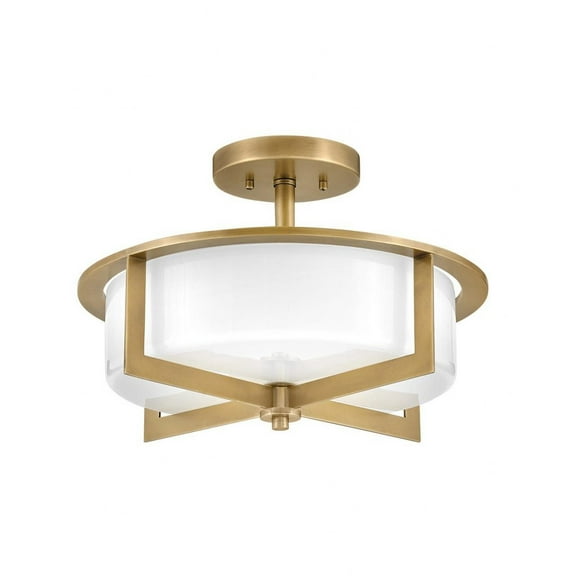 Hinkley Lighting - Baxley - 15W 3 LED Medium Semi-Flush Mount-10.25 Inches Tall