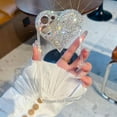 thumbnail image 2 of Glitter Case for iPhone 15, Cute 3D Heart Design with Crystal Diamond Rhinestone Bling Sparkly Camera Soft Silicone Shockproof Women Girls Slim Protective Phone Case for iPhone 15 6.1" (Pink), 2 of 4