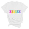 thumbnail image 1 of Plebaso T-Shirts de Pâques pour Femmes Manches Courtes Imprimés Graphiques Hauts Été Décontractés Amples, 1 of 6