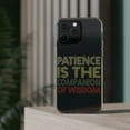 thumbnail image 3 of DistinctInk Clear Case for Apple iPhone 15 (6.1" Screen) - Patience Is Companion Of Wisdom, 3 of 9