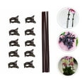 thumbnail image 2 of Miangastore 20pcs Climbing Plant Fixing Clips Plant Wall Climbing Fixing Clamps Set (Coffee), 2 of 8