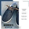 thumbnail image 3 of NORTY Womens Boat Shoes Slip On Loafers Canvas Casual Walking Lace Up Sneakers, 3 of 14