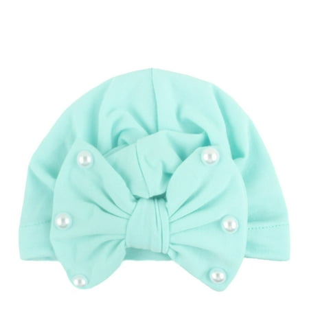 

Baby Boy Girl Solid Bow Tie Knotted Hat Beanie Headwear Cap Hat