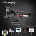 thumbnail image 4 of Injueey ABS Electric Torch Portable Replacement Rechargeable Life Gear Lanyard Button 3 with Waterproof Adjustable Flashlight Switch Type2 NO2, 4 of 6