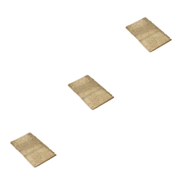 Toystoory Alfombrilla de baño Chenille - Fuerte absorción de agua Exquisita textura hecha a mano No daña el piso Camel 40cm * 60cm Type1 NO1