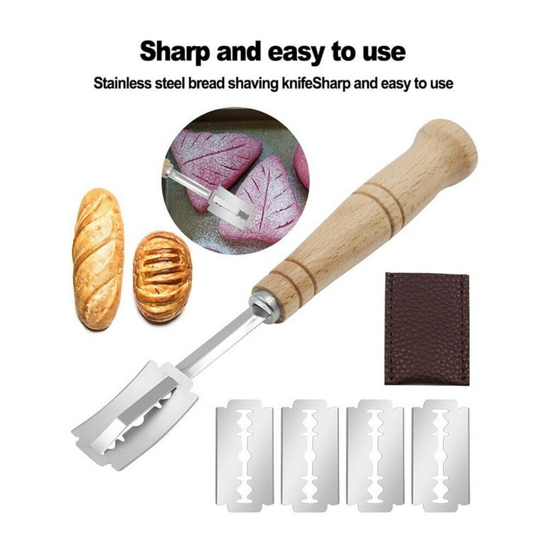 Bread Lame Dough Bakers Scoring Slashing Cutter Tool Razor Blade 5-Blades  Set US 
