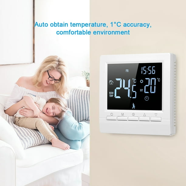 Smart Thermostat Digital Temperature Controller LCD Display Week