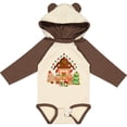 thumbnail image 3 of Inktastic Gingerbread House Christmas Boys or Girls Long Sleeve Baby Bodysuit, 3 of 5